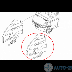 Крыло левое IVECO 99459805