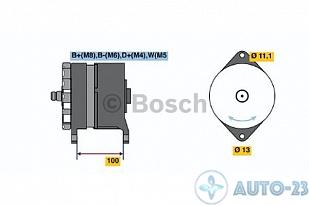 Генератор 28V 80A Volvo FH BOSCH 0124555036