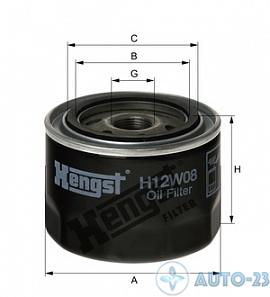 Фильтр масляный HENGST H12W08
