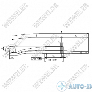 Рессора WEWELER F010T232ZL75