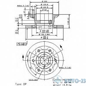 Диск тормозной ERREVI 713704