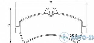 Тормозные колодки 29217 BREMBO P50060