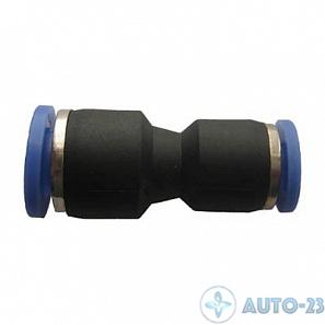 Фитинг-соединитель прямой переходник T06/T04 пластик 020604 
