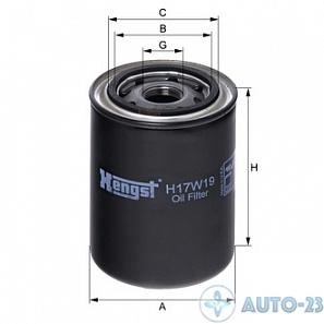 Фильтр масляный HENGST H17W19
