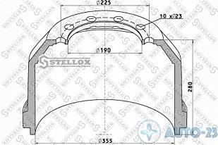 Барабан тормозной SAF STELLOX 8500009