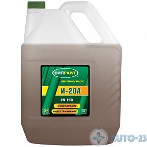 Масло индустриальное OILRIGHT И-20А веретенное 20л 2588