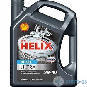 Масло моторное 5W-40 SHELL Helix Ultra Diesel синтетическое 4л 550040558