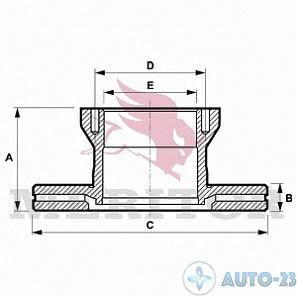 Диск тормозной MERITOR MBR5103