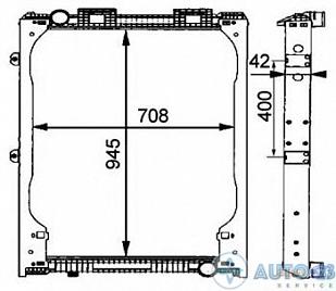 Радиатор охлаждения BEHR 8MK376721-481
