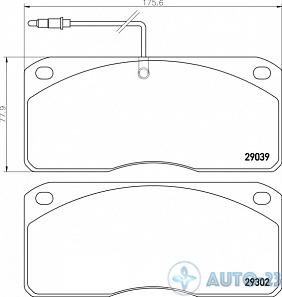 Тормозные колодки 29039 LUMAG 29039