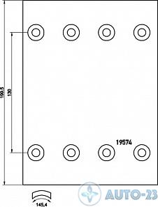 Тормозные накладки 19574 1РЕМ FRASLE 19574