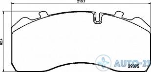 Тормозные колодки 29095 MERITOR MDP3095K