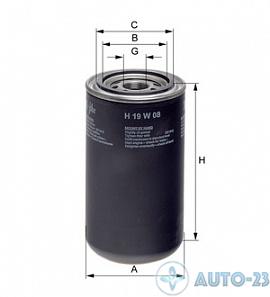 Фильтр масляный HENGST H19W08