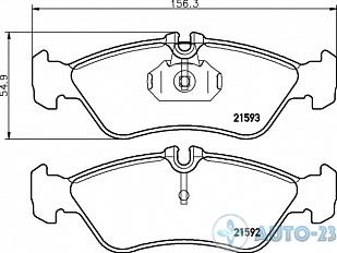 Тормозные колодки 21593 SANGSIN SP1274
