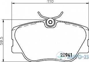 Тормозные колодки 20941 REMSA 018902
