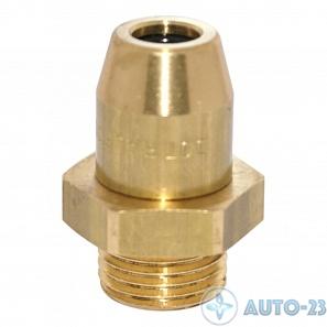 Фитинг прямой с наружной резьбой T08x1,0/M16x1,5 латунь RAUFOSS 6237236
