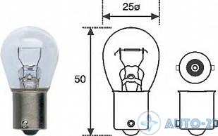 Лампа 12V 21W PHILIPS 12498CP