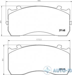 Тормозные колодки 29115 KNORR K016382