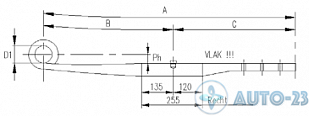 Полурессора Fruehauf WEWELER F256Z059ZA75