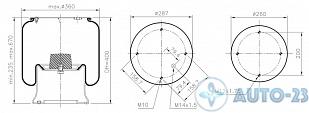 Пневмоподушка 4813NP07 со стаканом (пластик) FIRESTONE W01M587358