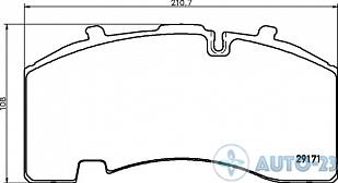 Тормозные колодки 29171 SAUER 0570229171