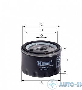 Фильтр масляный HENGST H11W02