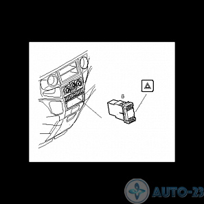 Кнопка аварийного сигнала IVECO 69501526