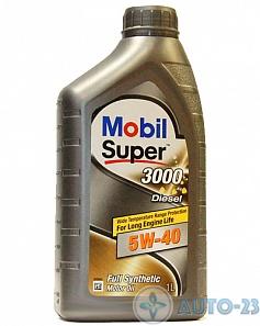 Масло моторное 5W40 MOBIL Super 3000 Diesel синтетическое 1л