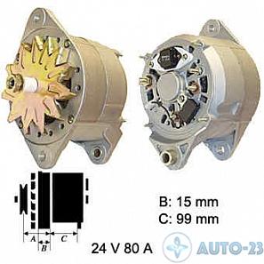 Генератор 24V 80A MONARK 081768135