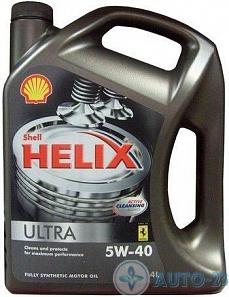Масло моторное 5W-40 SHELL Helix Ultra синтетическое 4л 550046361