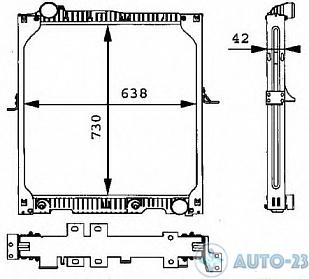 Pадиатор охлаждения NISSENS NS62643A