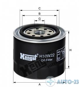 Фильтр масляный КПП HENGST H10W22