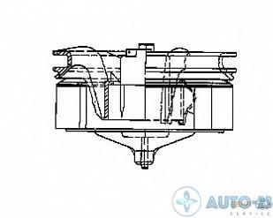 Мотор отопителя с крыльчаткой левый BEHR 8EW009158011