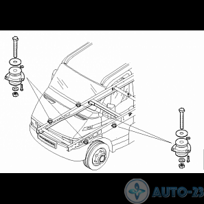 Ремкомплект подвески кабины IVECO 42555621