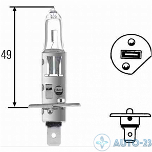 Лампа H1 24V 70W MAGNETI MARELLI 002552100000