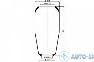 Пневмоподушка 882N1 баллон DASTECH Z1F161