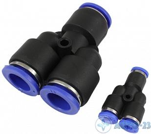 Фитинг-соединитель Y-образный T12/T12/T12 пластик PY031212
