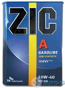 Масло моторное 10W40 ZIC A SM полусинтетическое 4л