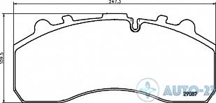 Тормозные колодки 29253 MERCEDES-BENZ 006420112007