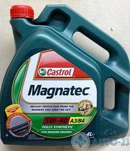 Масло моторное 5W40 CASTROL Magnatec A3/B4 синтетическое 4л
